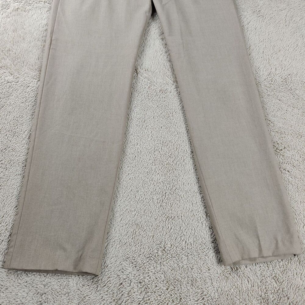Zara Dress Pants Men's 31x31 Beige Straight Leg Suit Trousers - Picture 4 of 12